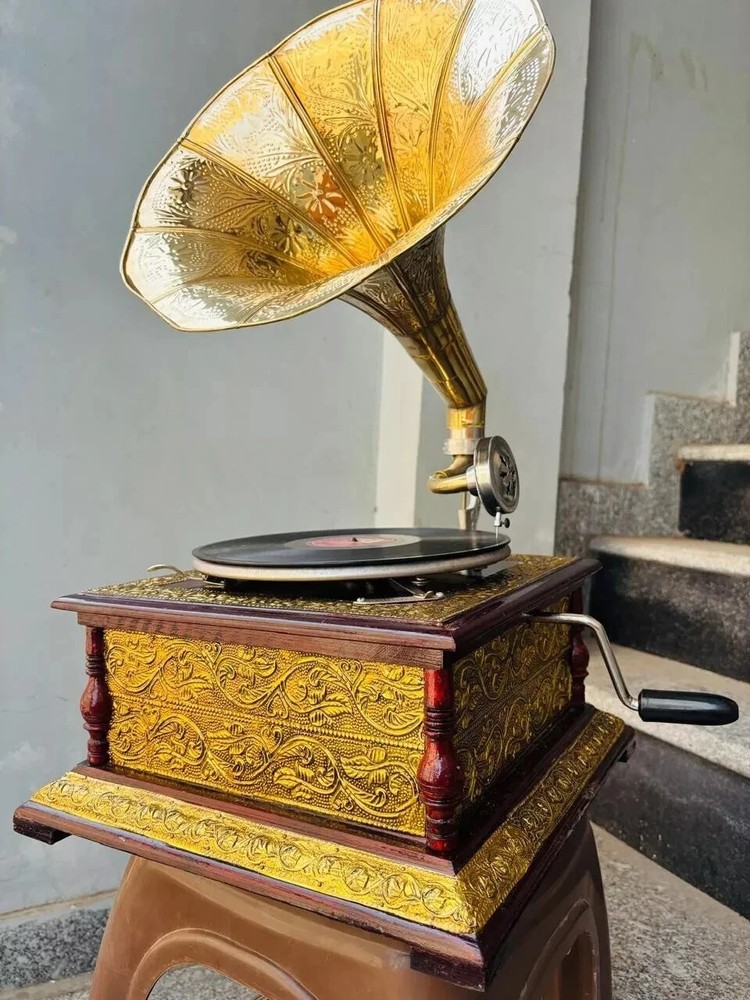 HMV Vintage Gramophone Fully Functional Working Phonograph win-up record player