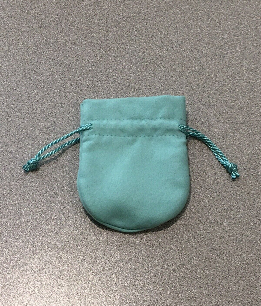 Tiffany & Co Empty Small Blue Drawstring Pouch 3.5" x 2.75"