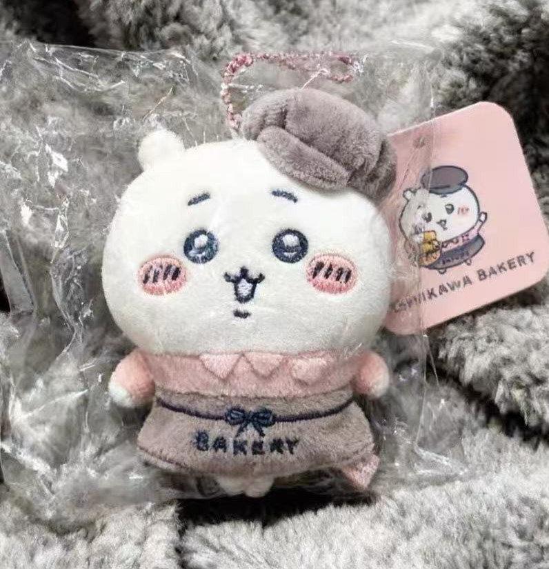 Chiikawa Bakery Staff Plush Chiikawa Mascot Keychains