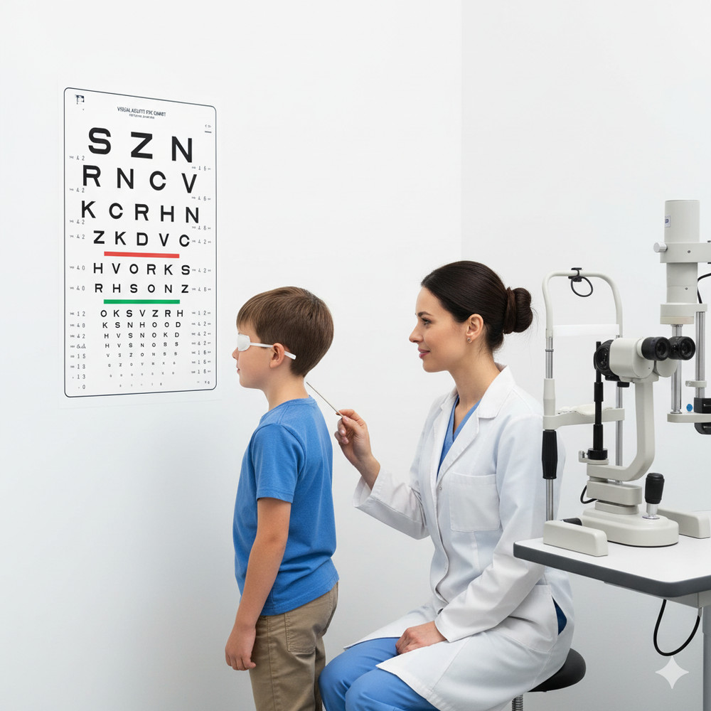 Logarithmic Sloan Eye Chart LogMAR Visual Acuity Vision Test Chart