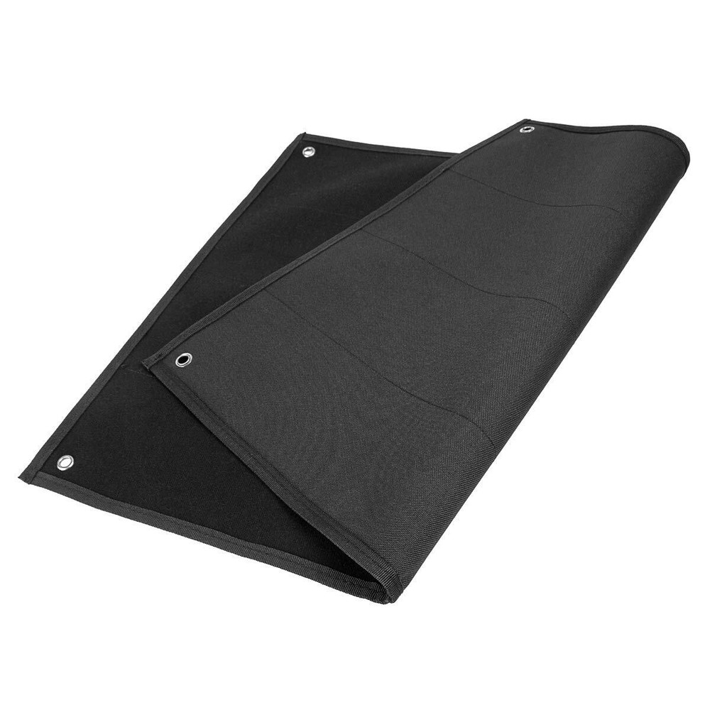 Tactical Patch Organizer 43x27.5in Black with Loop Surface Steel Ring Flag Patch