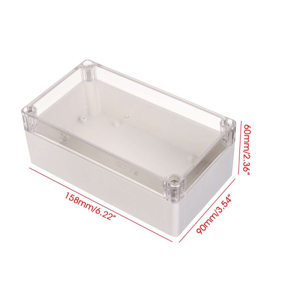 Plastic Electronic Project Box Waterproof Junction Box Enclosure Case 158x90x60