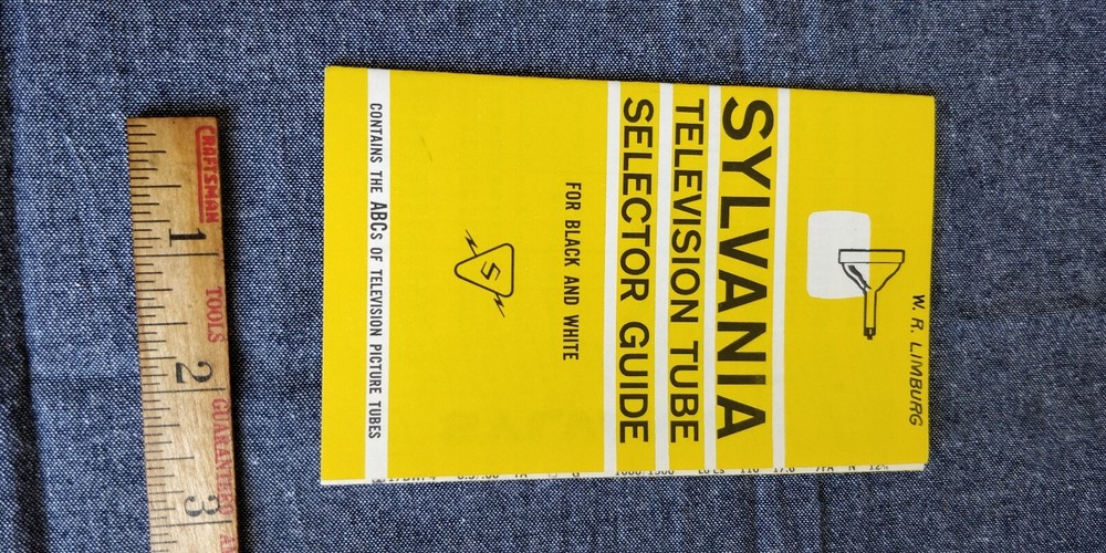 1959 Sylvania ~ Television Tube Selector Guide