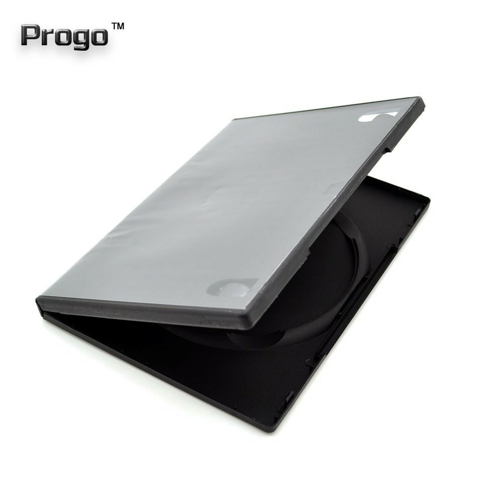 Progo 50 Pack Standard Black Single DVD Cases 14MM