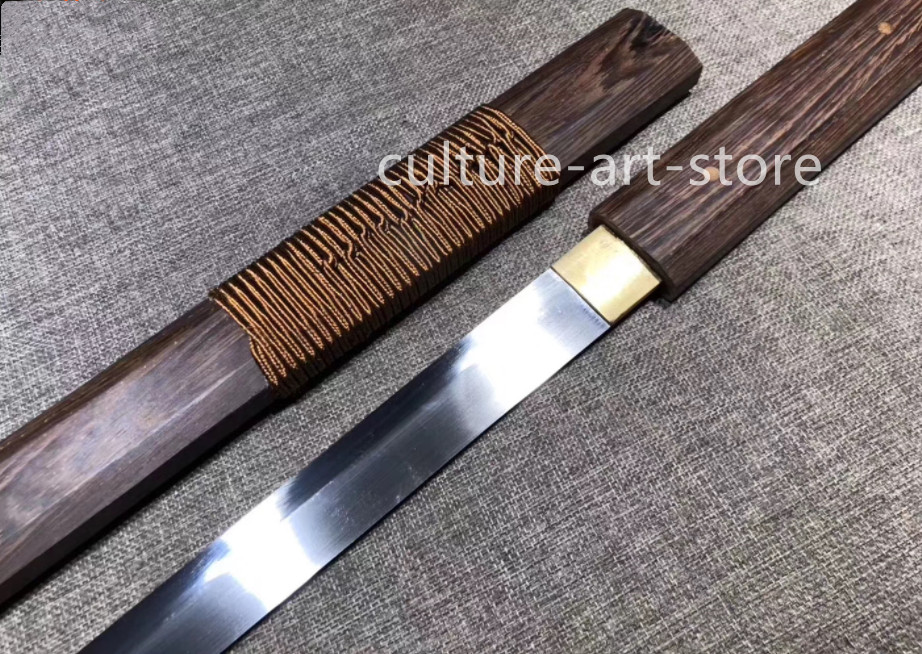 Handmade Japanese Samurai Katana Spring Steel Function Sword Wakizashi Sharp