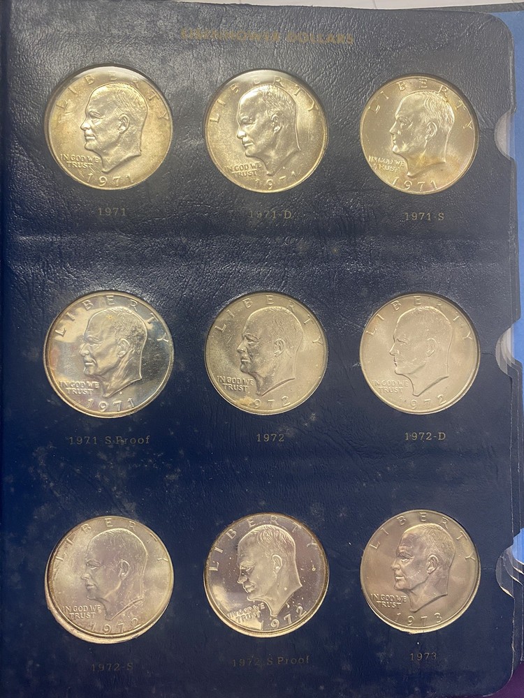 1971-1978 COMPLETE SET Eisenhower Dollars 32 Coins Proof + Silver***
