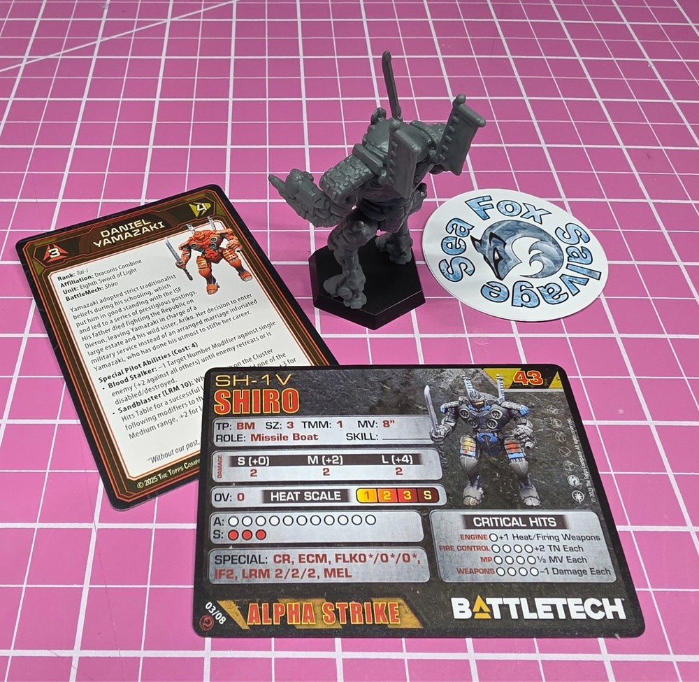 BattleTech SHIRO Mech -- KURITA COMMAND LANCE - - NEW! - IN HAND