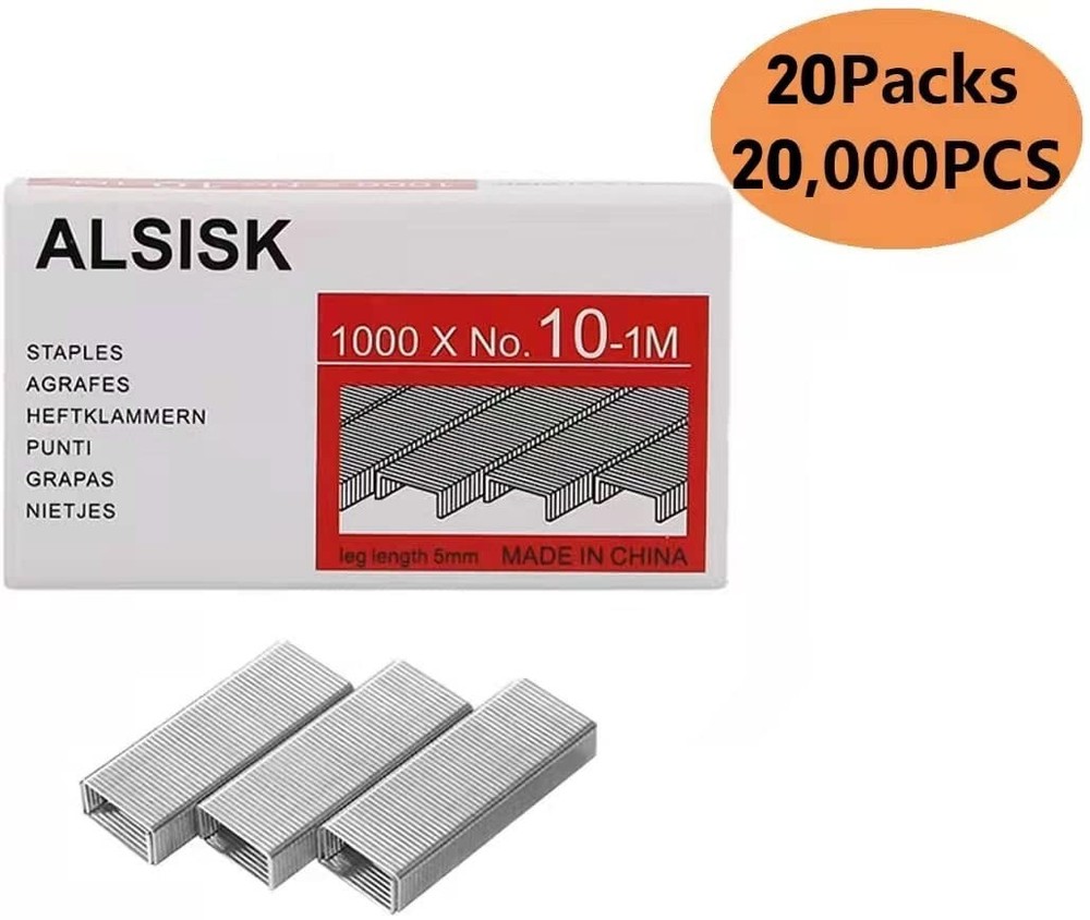 Compact and Durable 20,000pcs No.10 Mini Staples for Everyday Stapling Needs