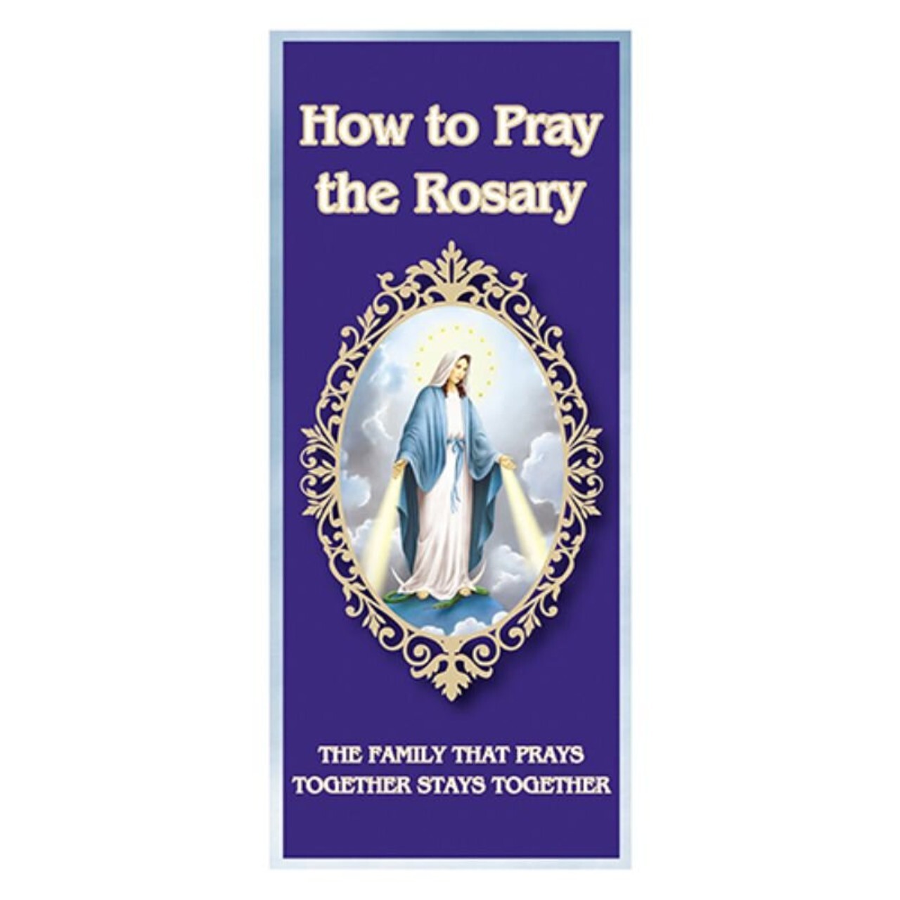 How to Pray the Rosary Pamphlet - Large Print