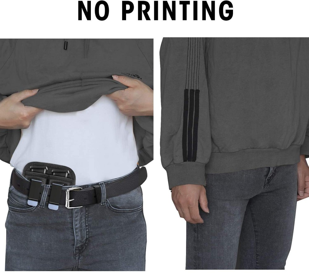 Tactical Concealed Carry IWB Double Magazine Holster for Single/Double Stack Mag