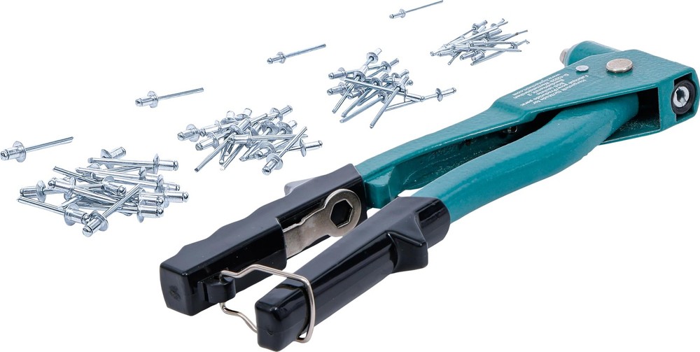 Riveter 250mm with 4 Interchangeable Attachments 2.4 3.2 4.0 4.8mm Riveting Tool