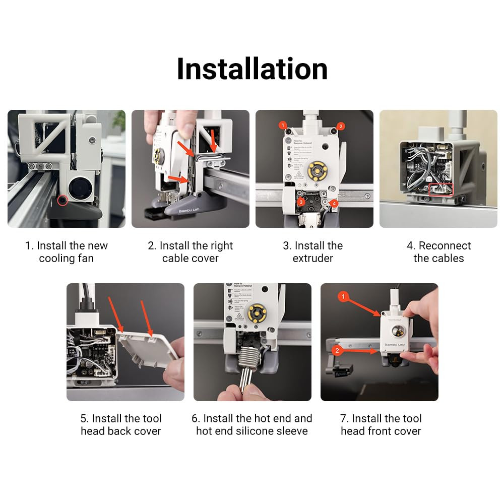 Lab A1 3D Printer 5015 A1 Mini Component Cooling Fan Air-Blower Lab A1 / A1 Mini