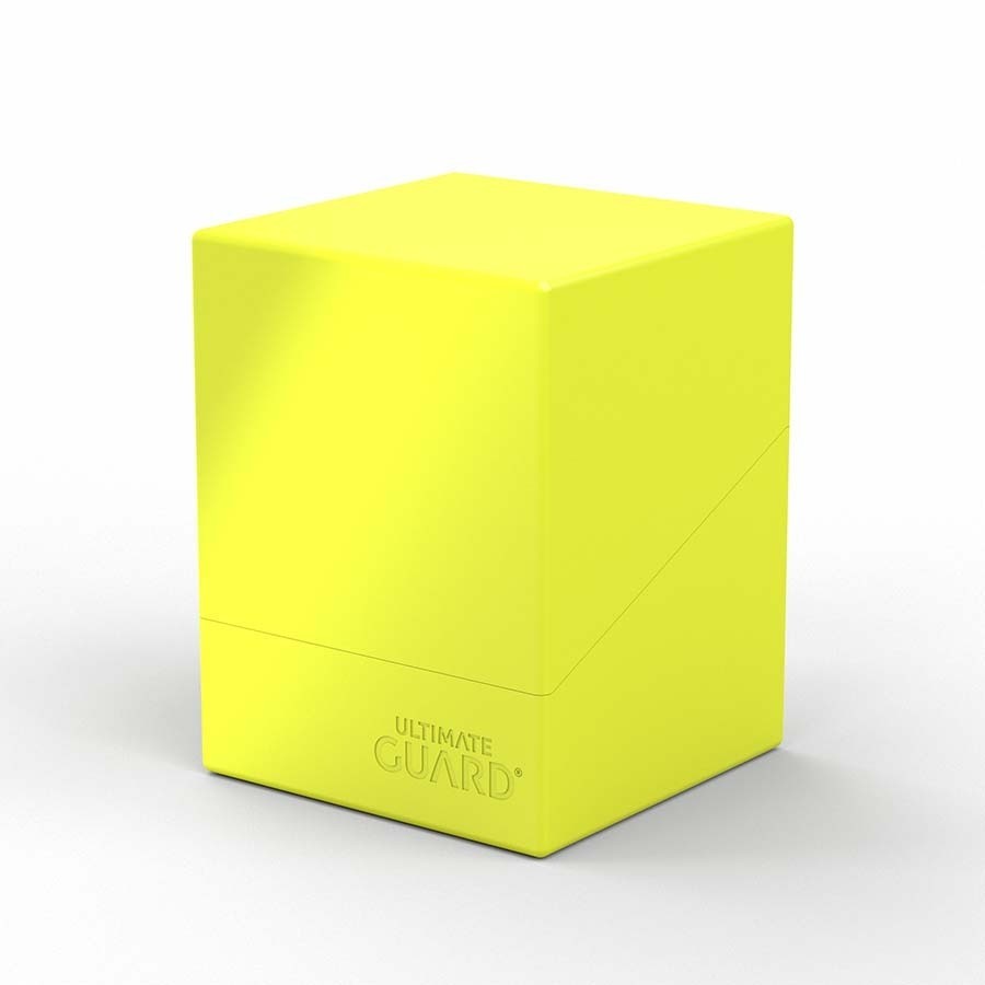 1 Ultimate Guard Solid Neon Yellow Boulder 100+ Deck Box
