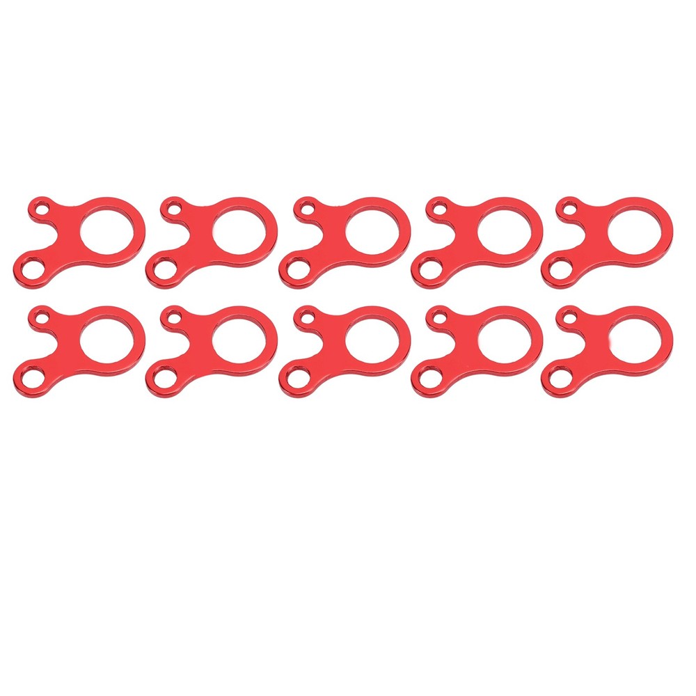 3 Hole Rope Tensioner Guy Line Adjuster For Camping Red