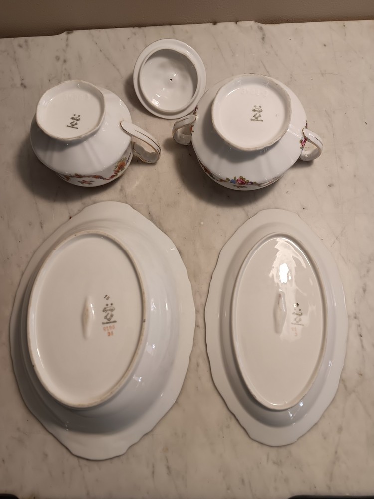5pc EPIAG CZECH Porcelain Serving Pcs