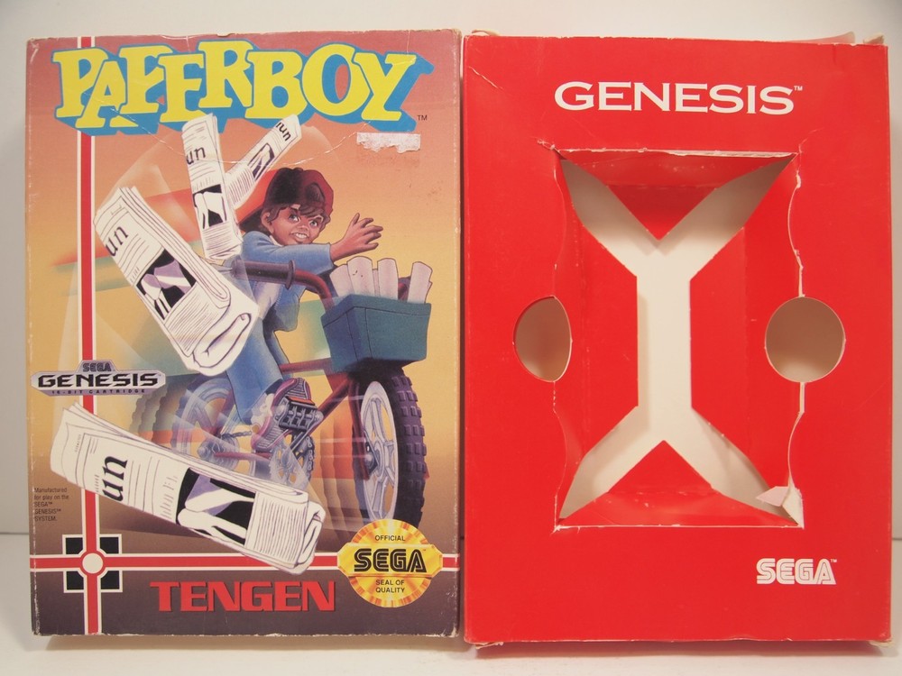 Paperboy (SEGA Genesis) Authentic CARDBOARD BOX ONLY