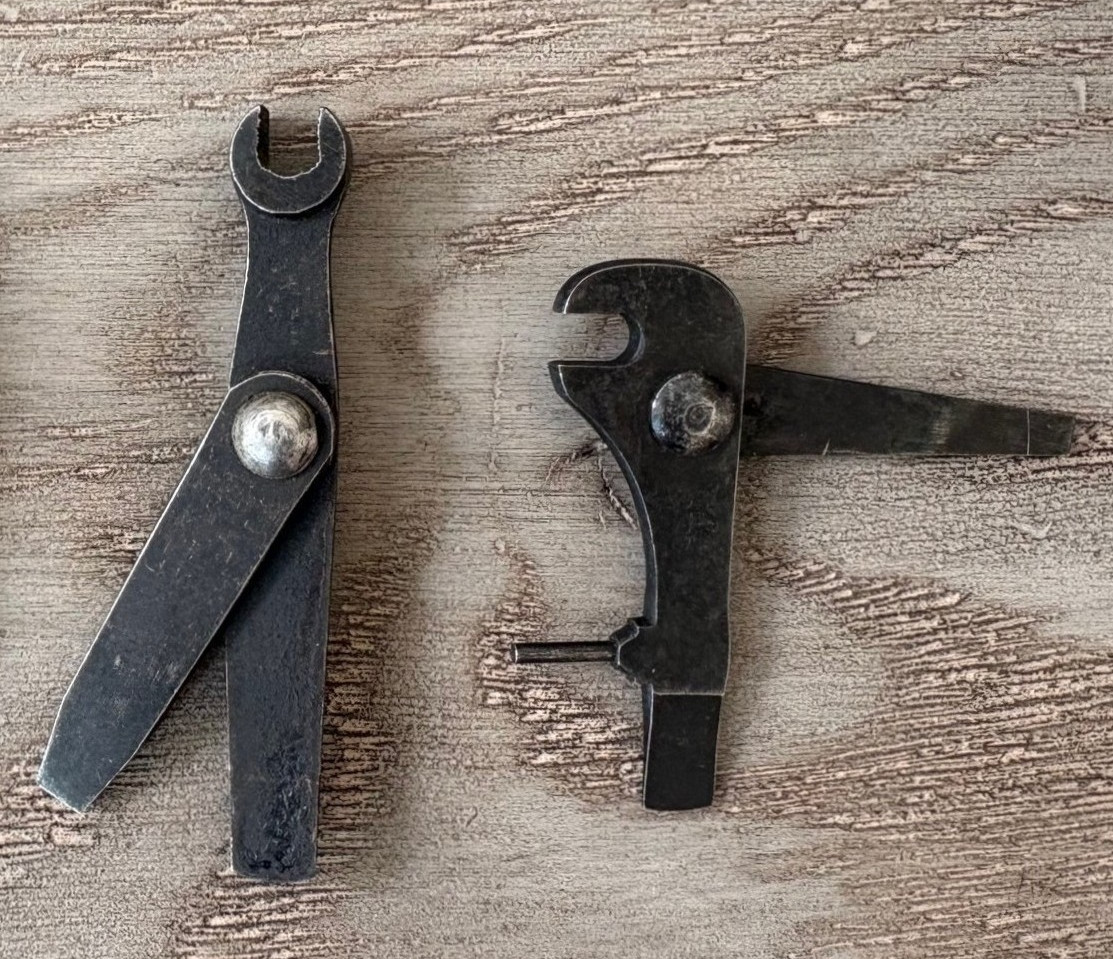 2 CIVIL / INDIAN WAR TOOLS WRENCH COMBO TOOL SPRINGFIELD MARKED