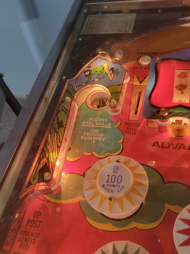 Williams Klondike Pinball Machine