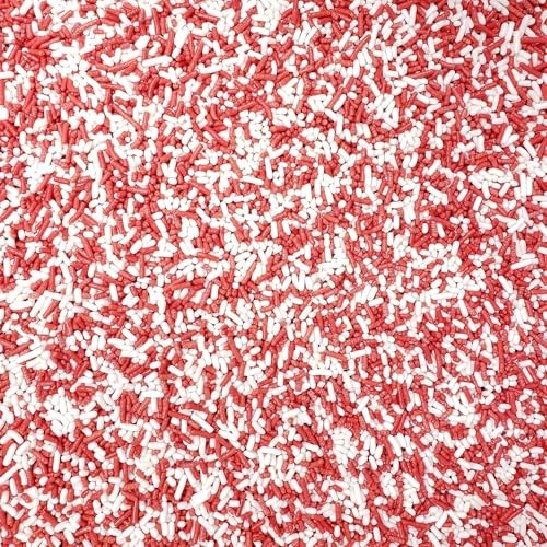 Candy Retailer Decorative Cake Sprinkles (Red/White, 16oz)