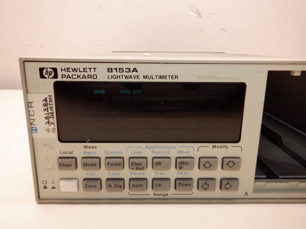 HP 8153A LIGHTWAVE MULTIMETER