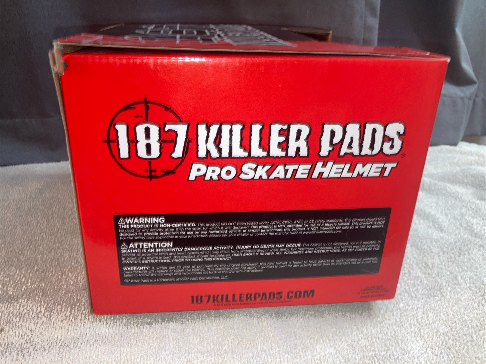 187 KILLER PADS New With Tag Pro Skate Helmet XL Black