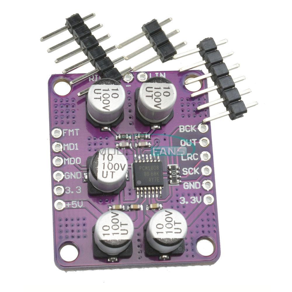 24Bit Amplifier PCM1808 Audio Stereo ADC Single-End Analog Player Decoder Board