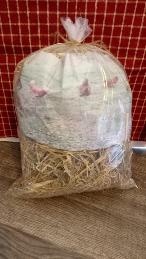 Primitive/Colonial Primitive Easter Spring Large Bag Bunny Grass Bowl Filler