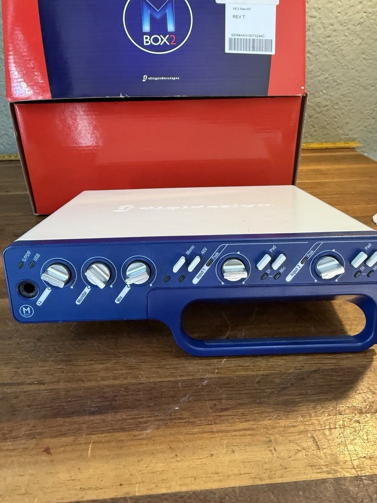 Digidesign Mbox 2 USB Audio Interface w/ Original Box & Accessories Untested