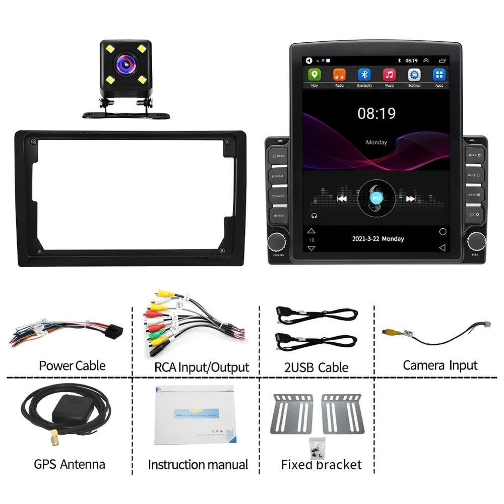 Android 13 Car Stereo 9.7" Touch Screen Wireless Carplay Android Auto