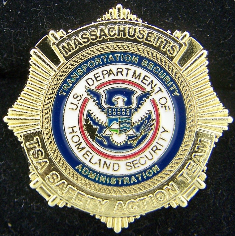 TSA Massachusetts Transportation Security Administration Lapel Pin