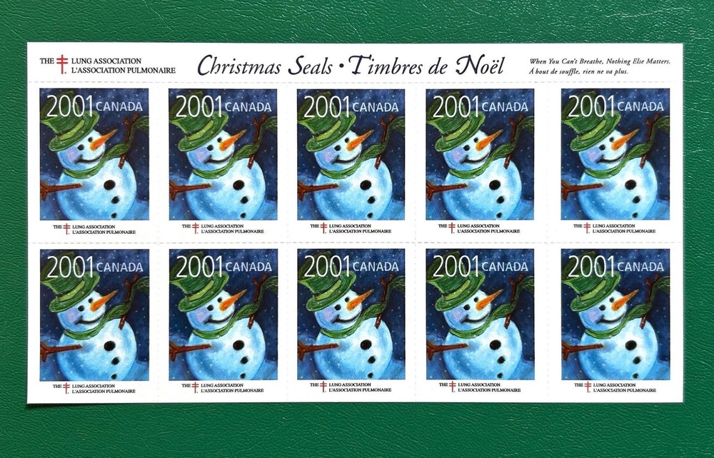 Canada -  Christmas Postage Seals - 2001