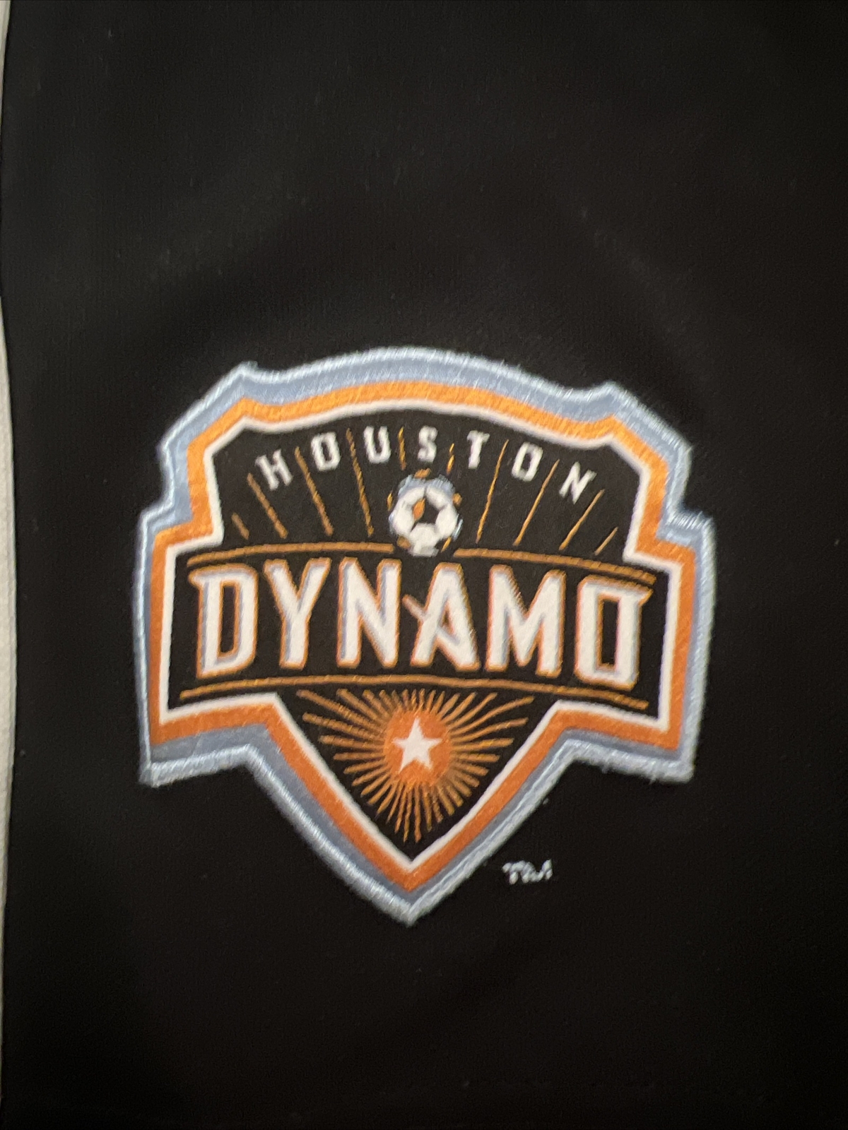 Adidas Houston Dynamo Soccer Shorts Player Issue # 17 Size Large Climacool Black