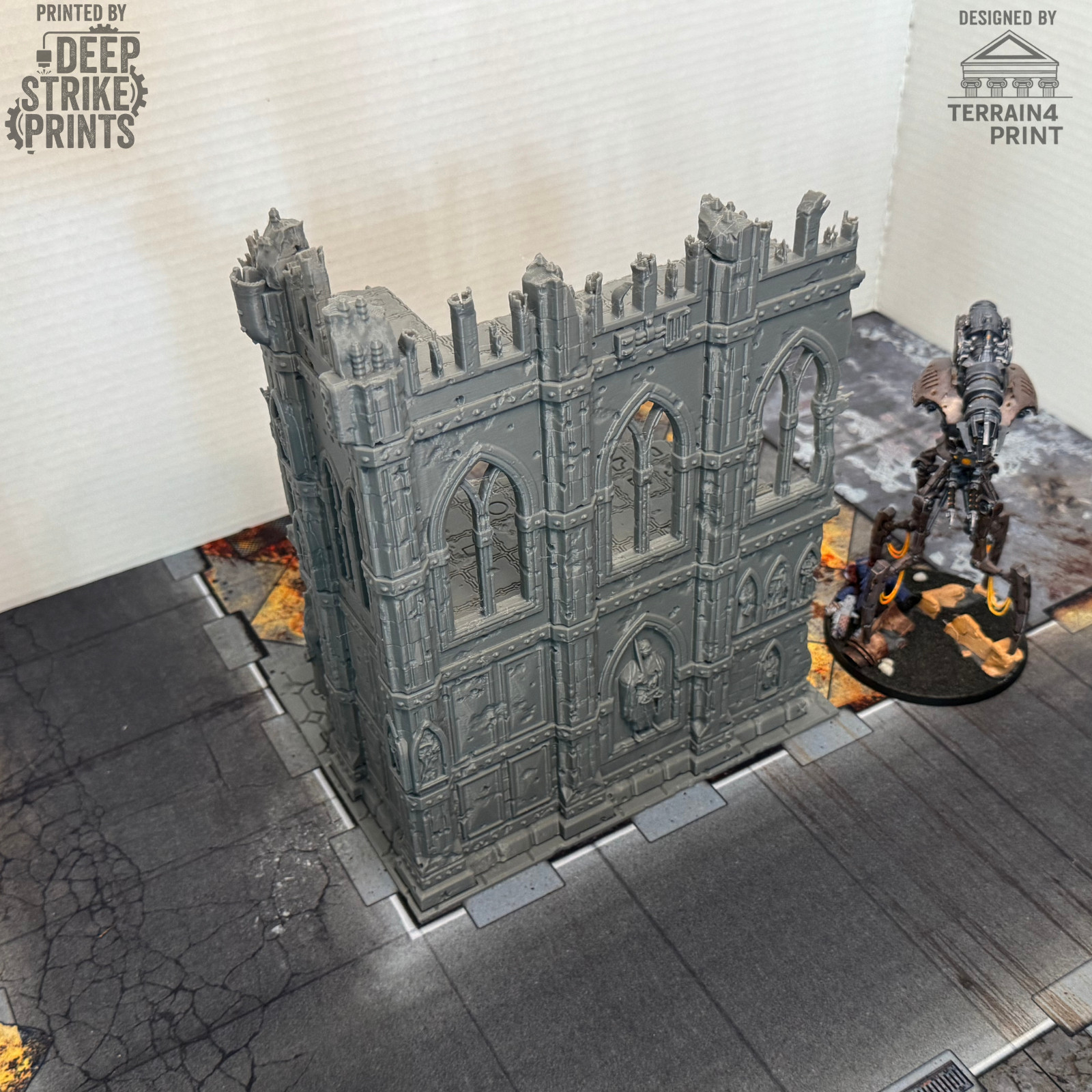 Gothic Ruined Building Set D x2 Terrain Scenery Tabletop/Warhammer 40k