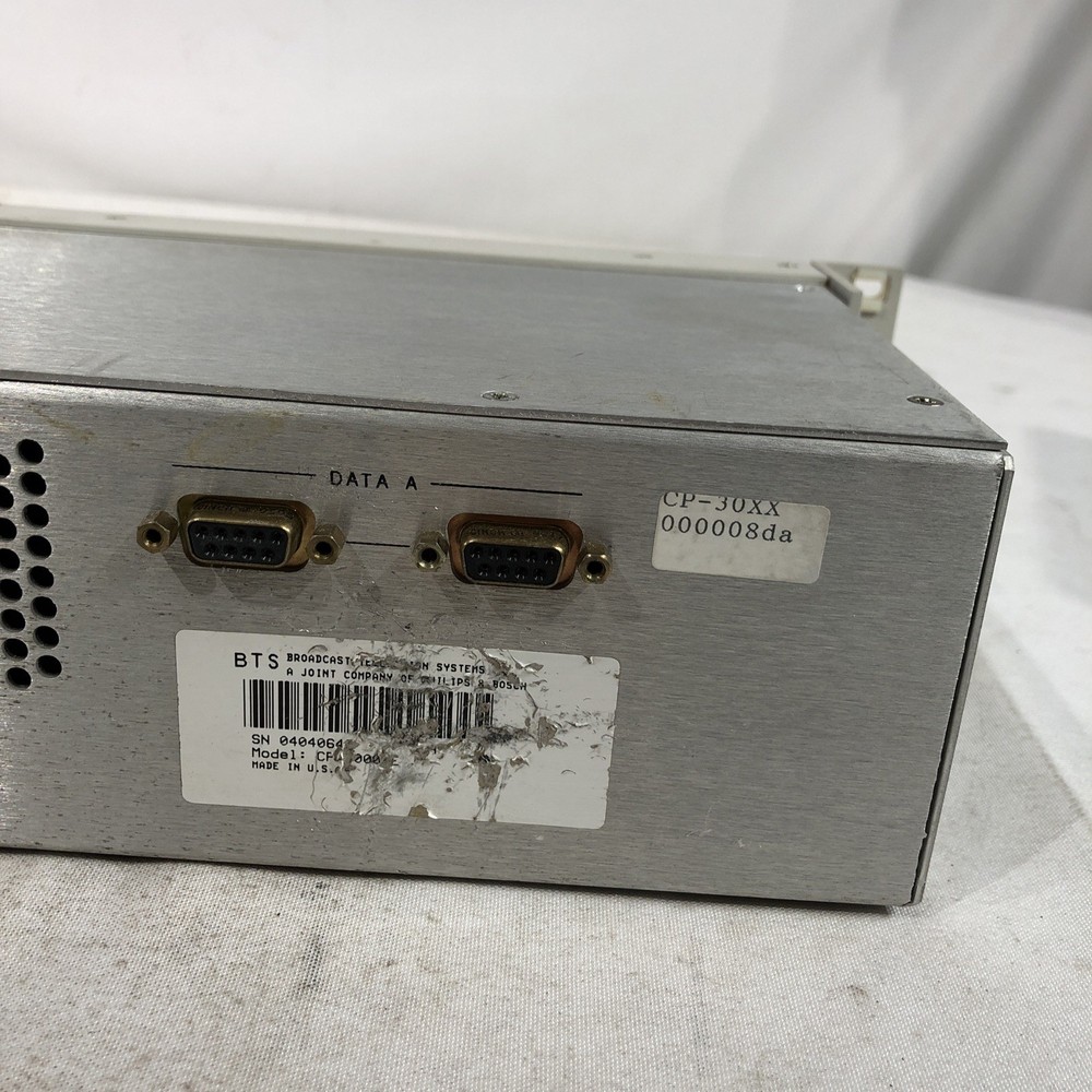 BTS Broadcast Television Systems CP-3000 & CP-3010 Control Panel~ Used