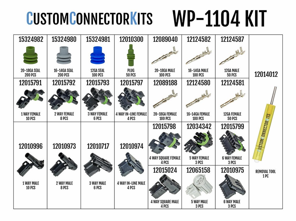 WP-1104 - Pro Weather Pack Connector Kit