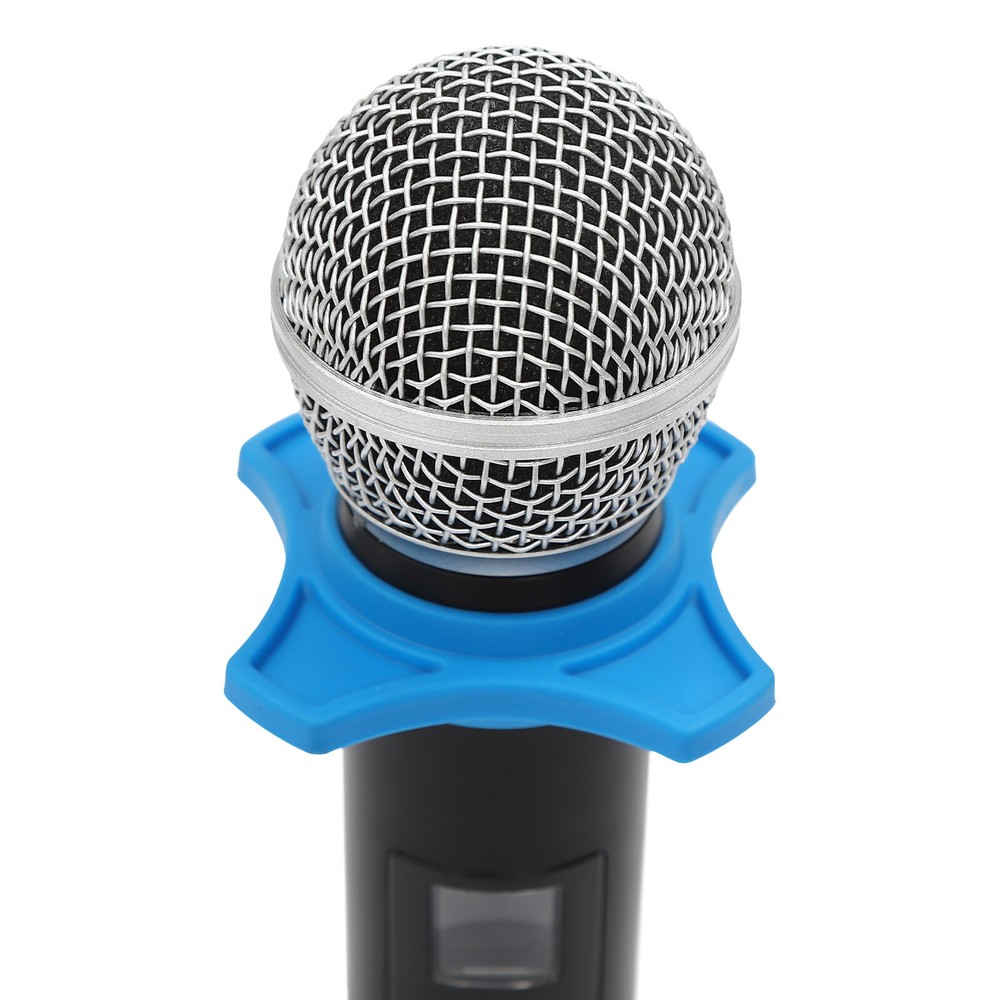 4 Channel Microphone Pro Audio System UHF Wireless Handheld Dynamic Mic Party