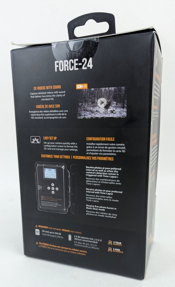 Spypoint Force-24MP Non-Cellular Trail Camera 2k Video and 70ft Detection Range