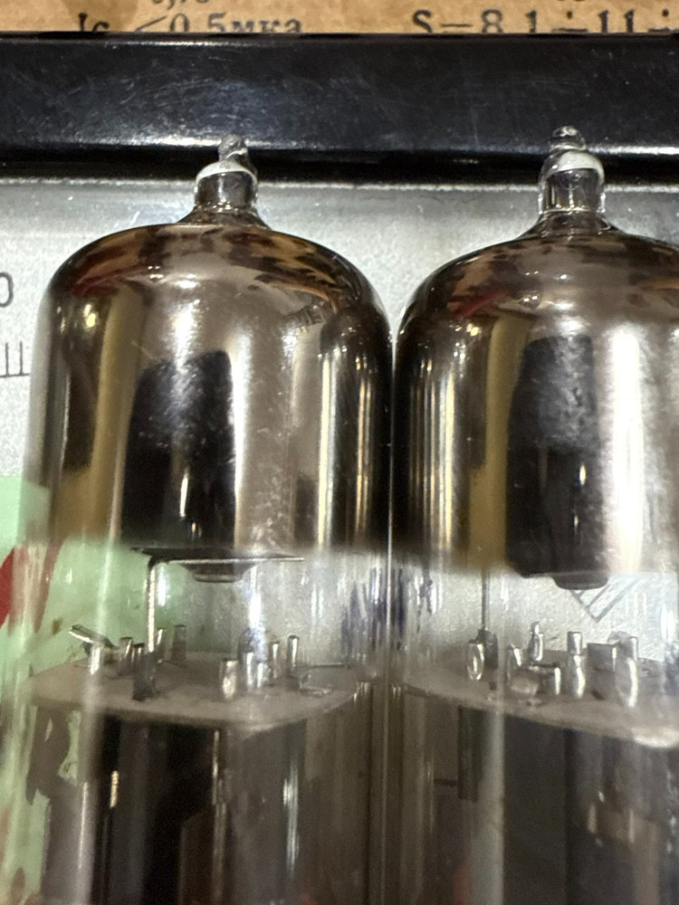 2x FOTON 6N6P (ECC99 E182CC ~6N30P) SQUARE GETTER, DOUBLE TRIODE MATCHED PAIR 12
