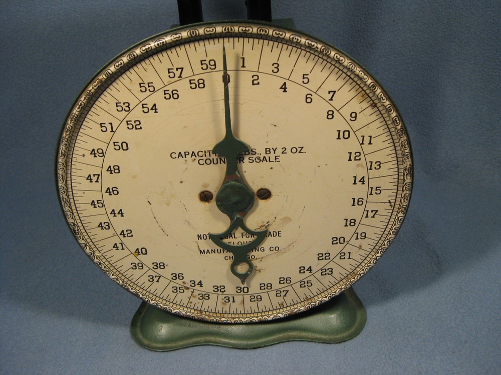 Antique Pelouze General Store 60 Lb Scale Needs Work