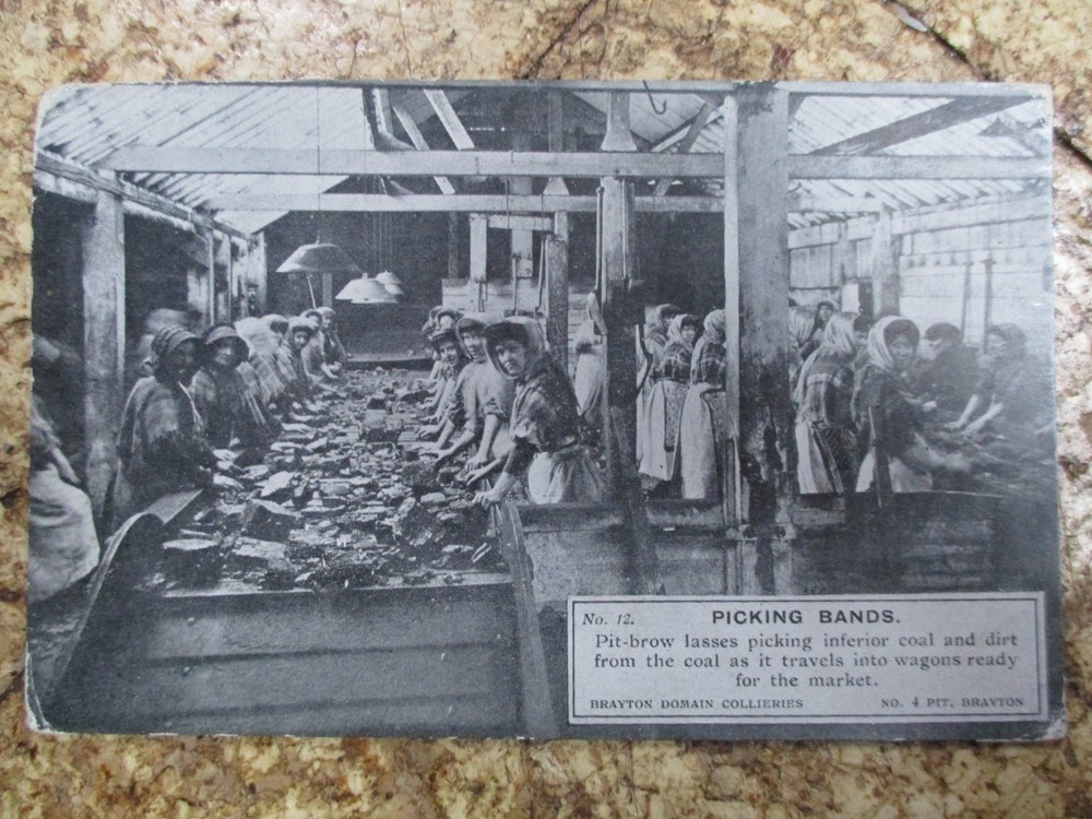 Brayton Domain Collieries No 4 Pit Mining Original Postcard
