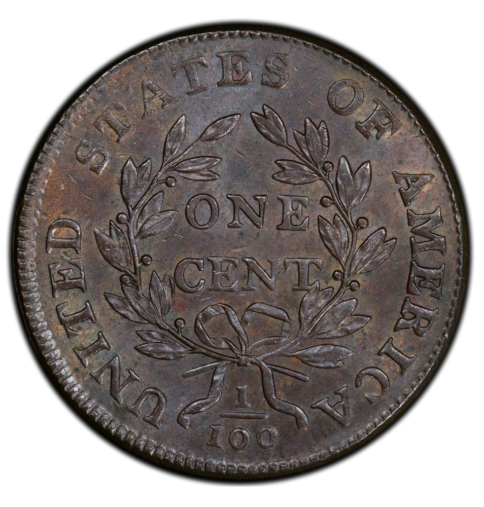 1800/79 DRAPED BUST 1C PCGS MS 63 BN