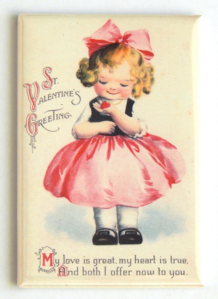 Valentine's Day Greetings FRIDGE MAGNET