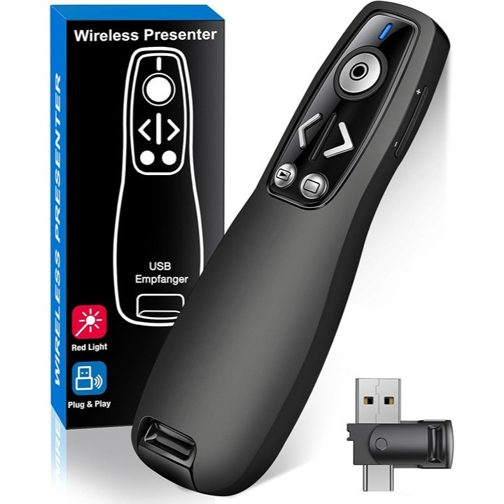 Presentation Clicker Wireless Presenter Remote for PowerPoint,  Clicker