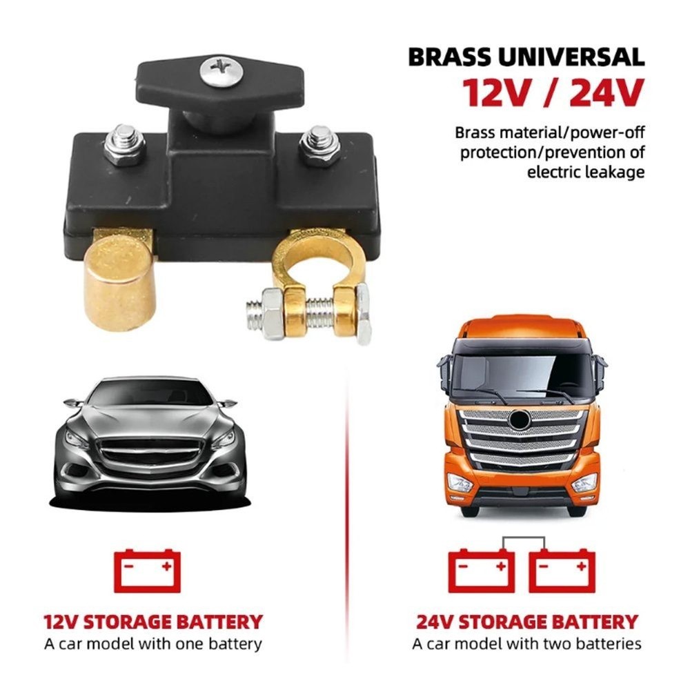 High Performance Car Battery Disconnect Switch with Antileakage Features
