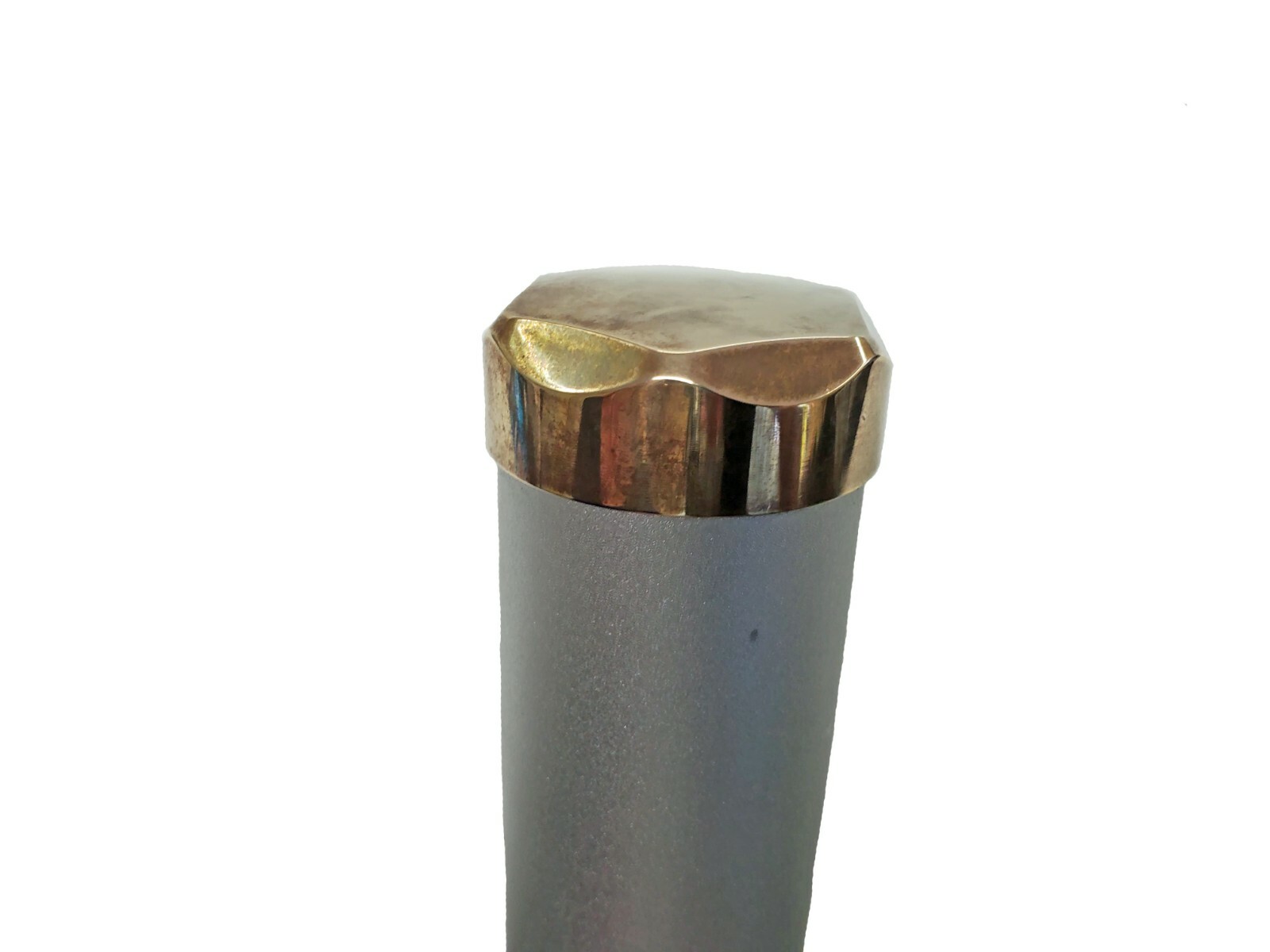 RETRO 1.5" ALUMINUM ROD TUBE SOLID BRASS END CAPS FOR 7ft 2PC BAMBOO FLY ROD