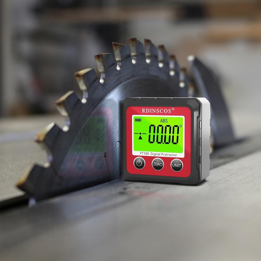 Digital Angle Finder Magnetic 4-Sided Angle Gauge Protractor