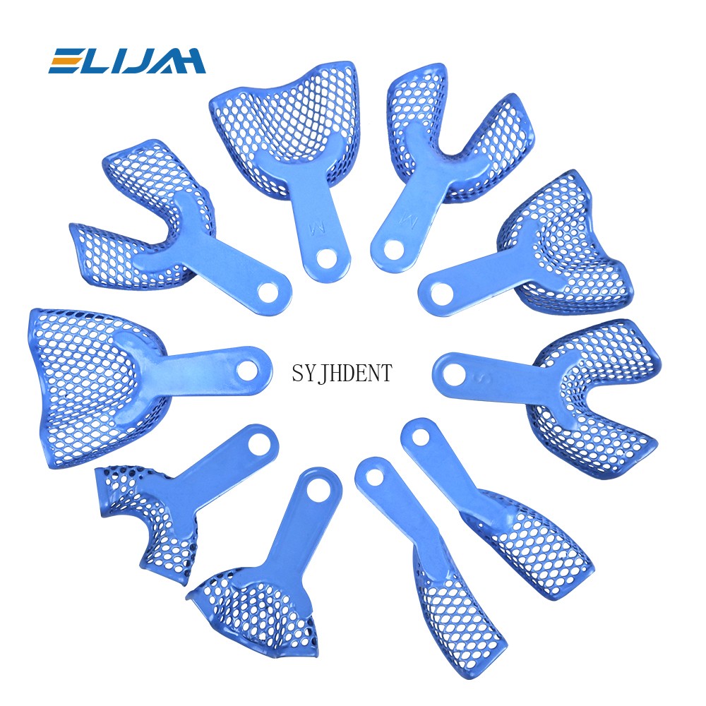 Dental Plastic-Steel Impression Trays Denture Instruments Materials Tray