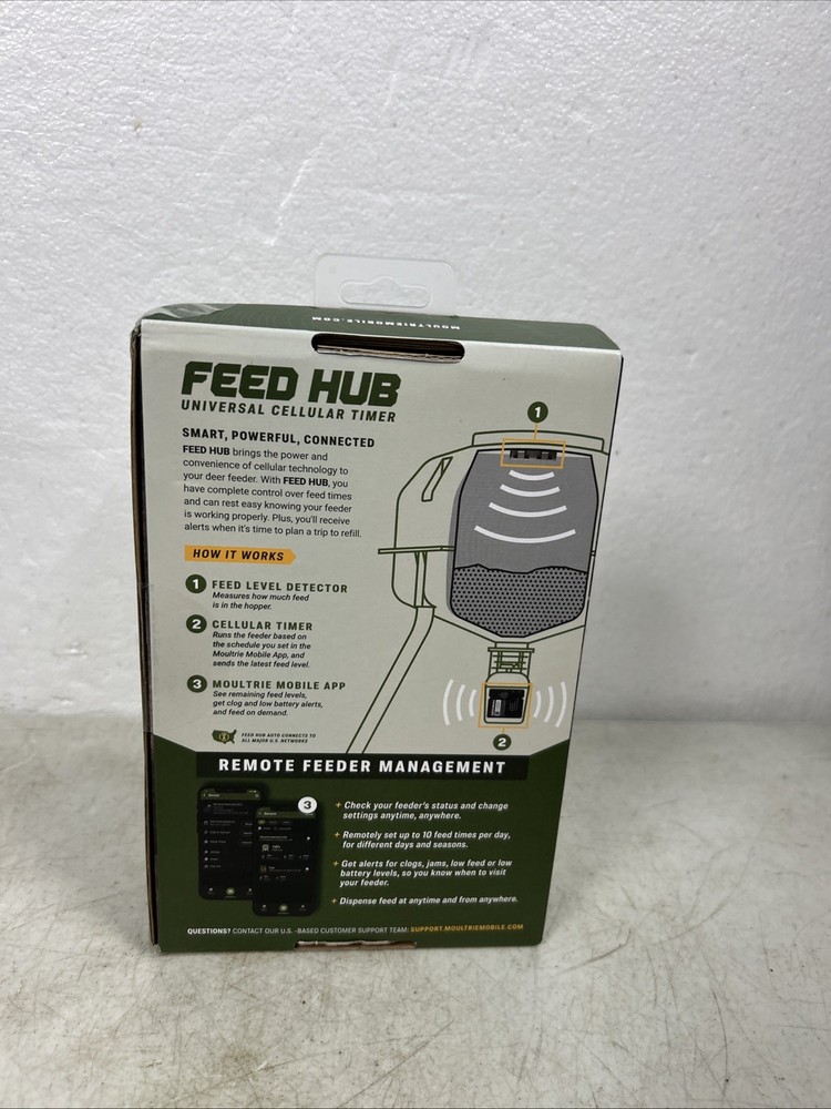Moultrie Mobile Feed Hub Universal Cellular Timer - New Sealed Box
