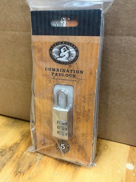 Lewis & Clark Travel Padlock, combination
