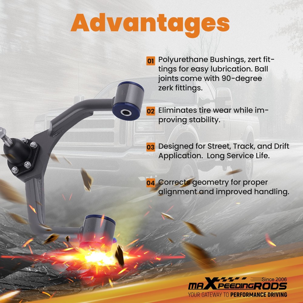 Upper Drop Alignment Control Arms Kit for 2007 2008-2015 Silverado Sierra 1500